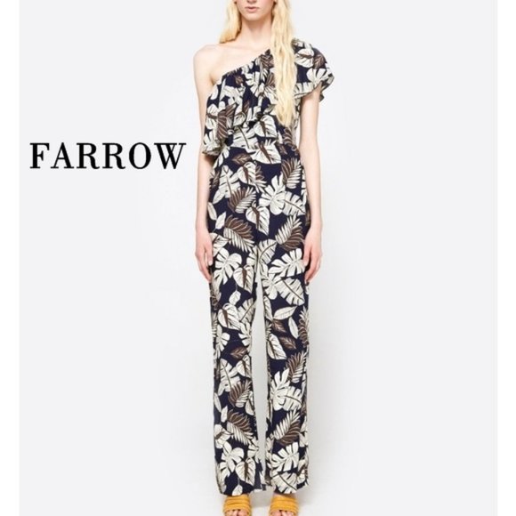 Farrow floral gorgeous one-shouldered piece jumpsuit. * NWT ~ Size Small* - Picture 2 of 6